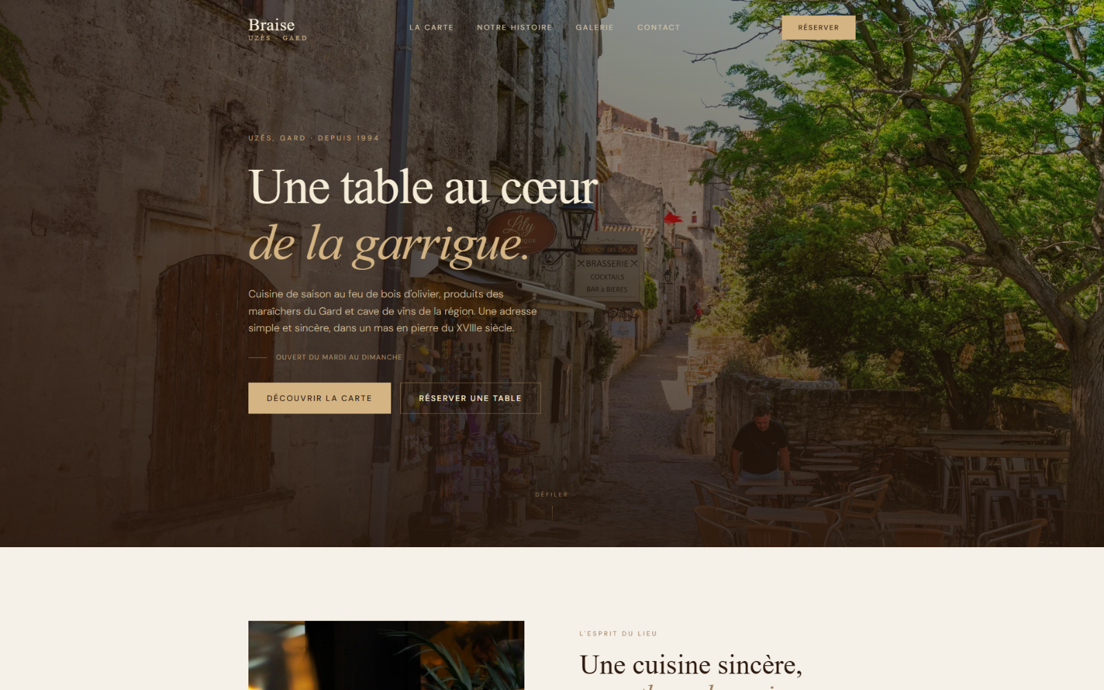 Aperçu du projet Braise